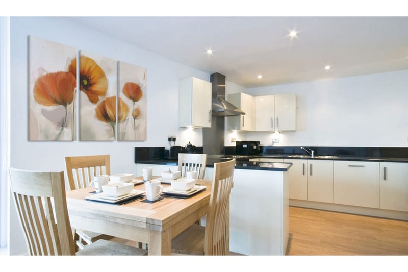 Tavla Artistic Poppies Triptych 60x40 - Artgeist sp. z o. o. - Inredning - Tavlor & konst - Canvastavlor