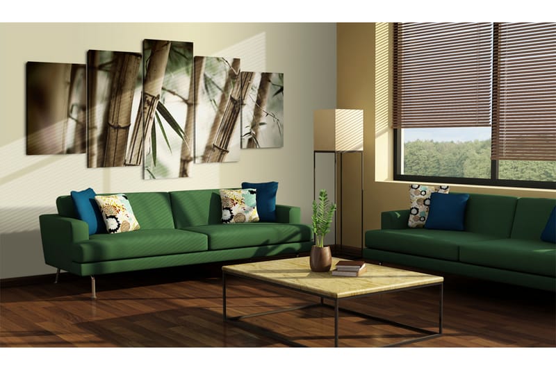 Tavla Asian Bamboo Forest 100x50 - Artgeist sp. z o. o. - Canvastavlor