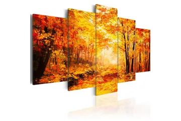 Tavla Autumn Alley 200x100 - Artgeist sp. z o. o. - Inredning - Tavlor & konst - Canvastavlor