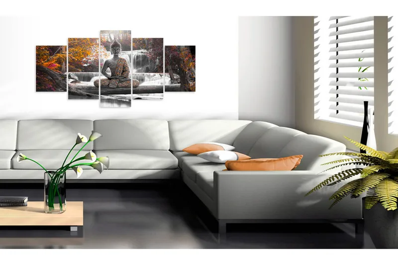 Tavla Autumn Buddha 200x100 - Artgeist sp. z o. o. - Inredning - Tavlor & konst - Canvastavlor