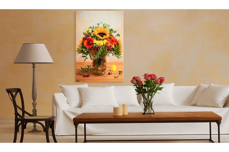 Tavla Autumnal Flowers 80x120, Artgeist sp. z o. o.