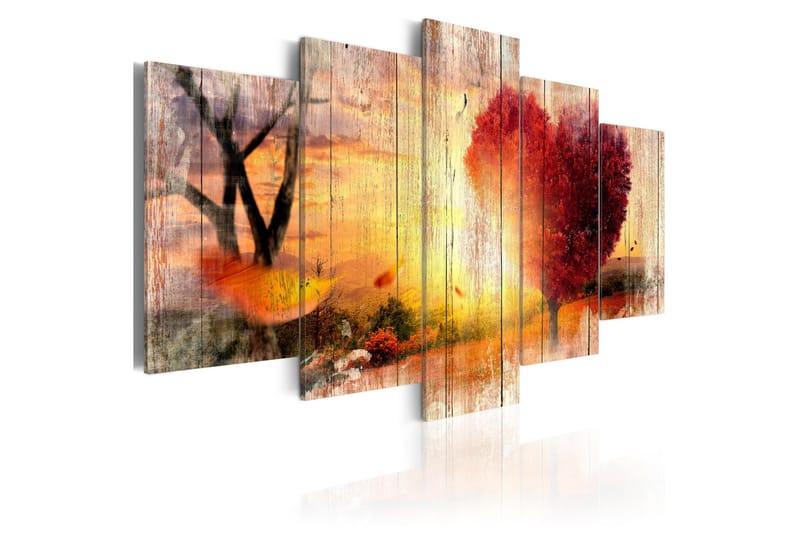 Tavla Autumnal Love 100x50 - Artgeist sp. z o. o. - Inredning - Tavlor & konst - Canvastavlor