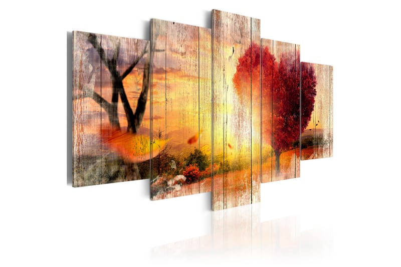 Tavla Autumnal Love 100x50 - Artgeist sp. z o. o. - Canvastavlor