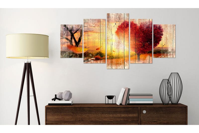 Tavla Autumnal Love 200x100 - Artgeist sp. z o. o. - Inredning - Tavlor & konst - Canvastavlor