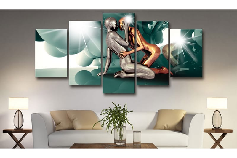 Tavla Azure Love 200x100 - Artgeist sp. z o. o. - Inredning - Tavlor & konst - Canvastavlor