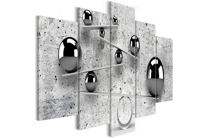 Tavla Balls And Concrete 5 Parts Wide 100x50 - Artgeist sp. z o. o. - Inredning - Tavlor & konst - Canvastavlor