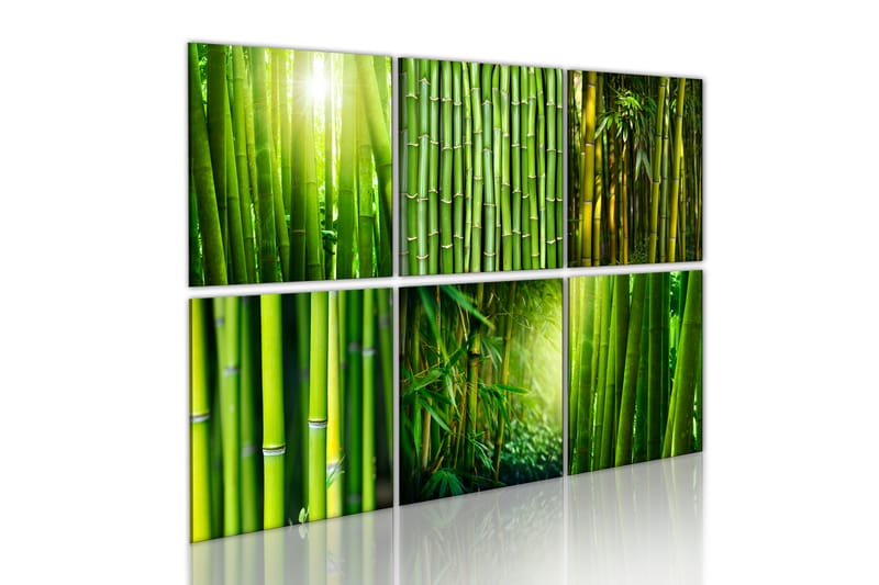 Tavla Bamboo Has Many Faces 120x80 - Artgeist sp. z o. o. - Canvastavlor