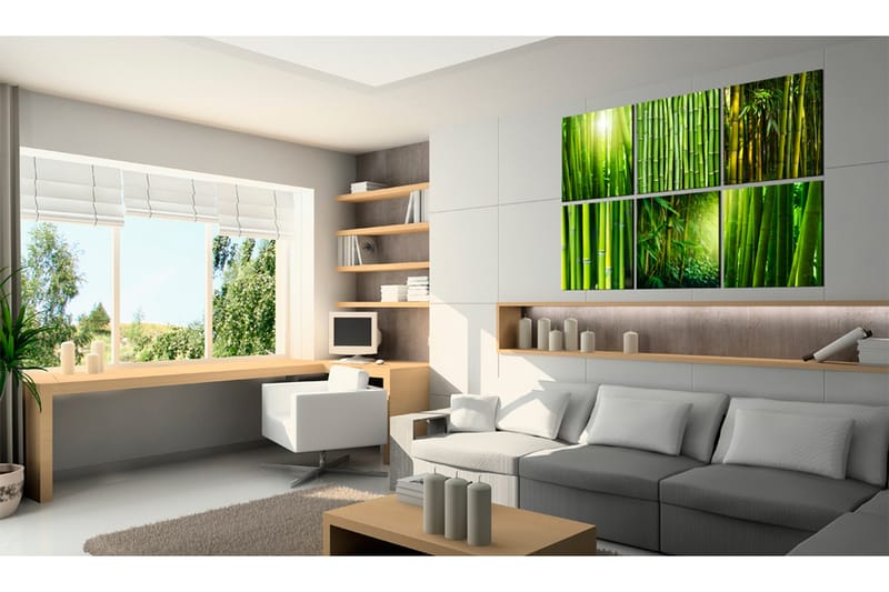 Tavla Bamboo Has Many Faces 60x40 - Artgeist sp. z o. o. - Inredning - Tavlor & konst - Canvastavlor