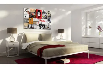 Tavla Banksy collage 120x80 - Artgeist sp. z o. o. - Inredning - Tavlor & konst - Canvastavlor