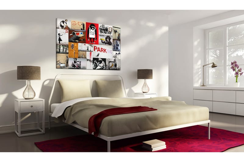 Tavla Banksy collage 120x80 - Artgeist sp. z o. o. - Inredning - Tavlor & konst - Canvastavlor