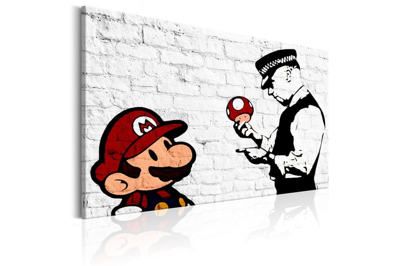 Tavla Banksy on Brick 120x80 - Artgeist sp. z o. o. - Inredning - Tavlor & konst - Canvastavlor