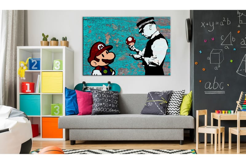 Tavla Banksy on Wood 120x80, Artgeist sp. z o. o.