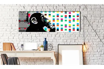 Tavla Banksy The Thinker Monkey 150x50 - Artgeist sp. z o. o. - Inredning - Tavlor & konst - Canvastavlor