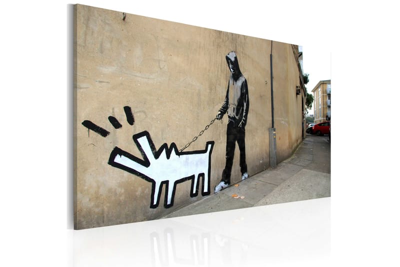 Tavla Barking Dog Banksy 60x40, Artgeist sp. z o. o.