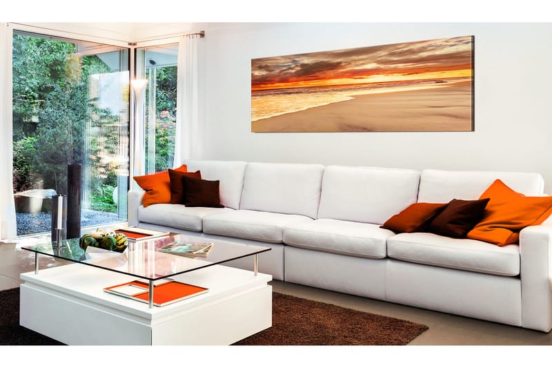 Tavla Beach Beatiful Sunset 120x40 - Artgeist sp. z o. o. - Inredning - Tavlor & konst - Canvastavlor