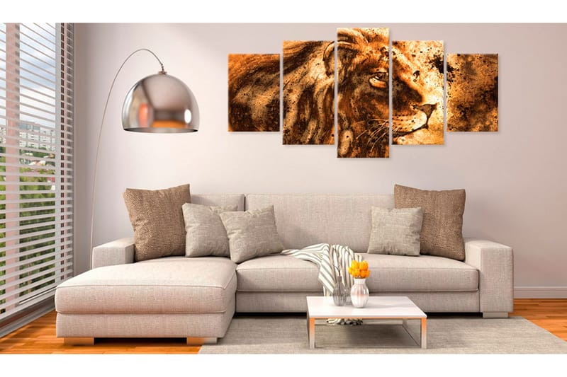 Tavla Beautiful Lion 200x100 - Artgeist sp. z o. o. - Inredning - Tavlor & konst - Canvastavlor