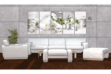 Tavla Beautiful Orchises 225x90 - Artgeist sp. z o. o. - Inredning - Tavlor & konst - Canvastavlor