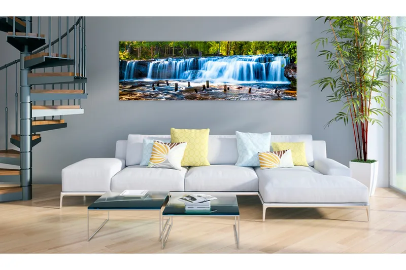 Tavla Beautiful Waterfall 150x50 - Artgeist sp. z o. o. - Inredning - Tavlor & konst - Canvastavlor