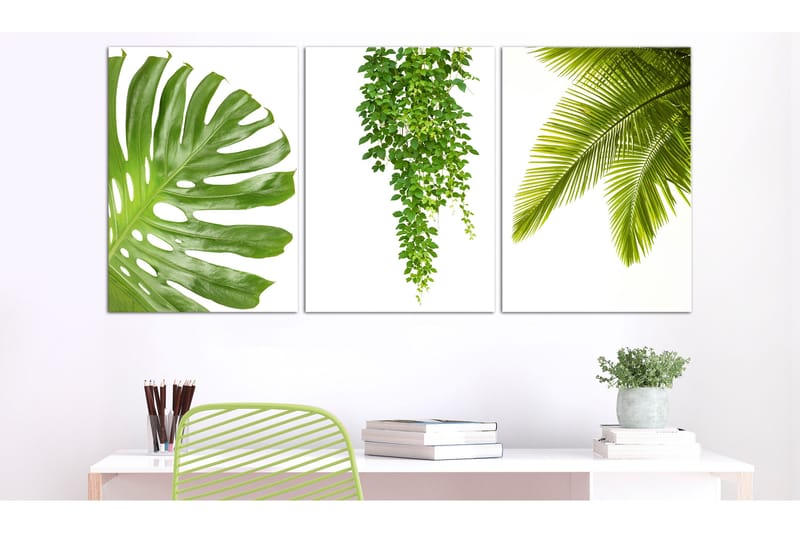 Tavla Beautiful Palm Trees 3 Parts 120x60 - Artgeist sp. z o. o. - Inredning - Tavlor & konst - Canvastavlor