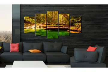 Tavla Beauty Of Nature Waterfall 200x100 - Artgeist sp. z o. o. - Inredning - Tavlor & konst - Canvastavlor