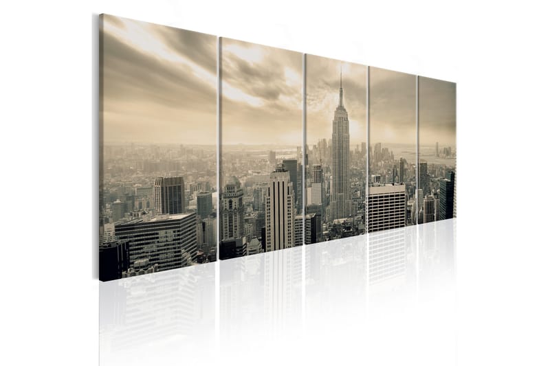 Tavla Beige Manhattan 225x90 - Artgeist sp. z o. o. - Inredning - Tavlor & konst - Canvastavlor