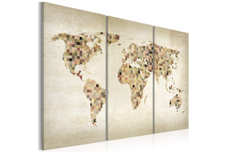 Tavla Beige nyanser av världen Triptych 90x60 - Artgeist sp. z o. o. - Inredning - Tavlor & konst - Canvastavlor