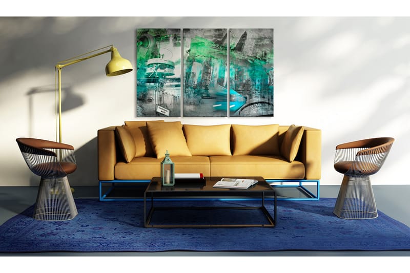 Tavla Berlin arkitektur (grön) 90x60 - Artgeist sp. z o. o. - Inredning - Tavlor & konst - Canvastavlor