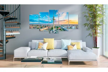 Tavla Berlin Tv Tower Germany 200x100 - Artgeist sp. z o. o. - Inredning - Tavlor & konst - Canvastavlor