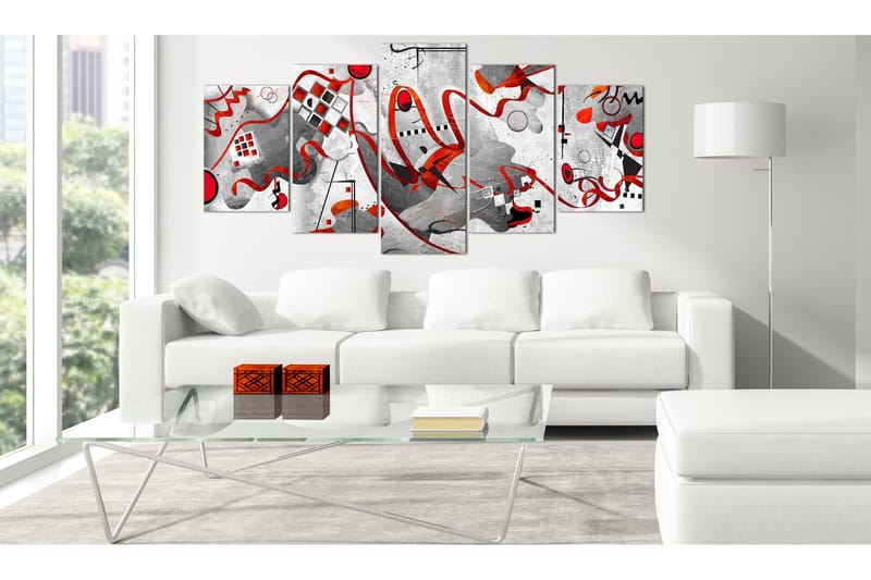 Tavla Between Waves 5 Parts Wide 200x100 - Artgeist sp. z o. o. - Inredning - Tavlor & konst - Canvastavlor