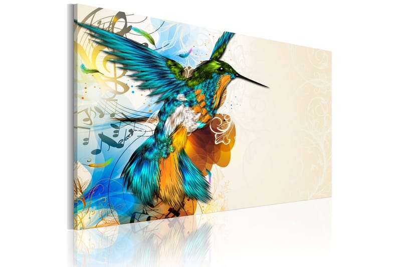 Tavla Bird's Music 60x40 - Artgeist sp. z o. o. - Inredning - Tavlor & konst - Canvastavlor
