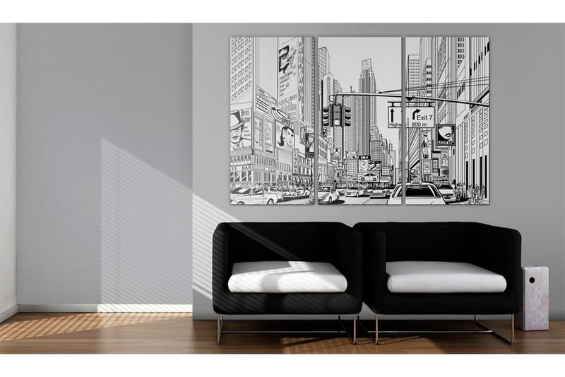 Tavla Black & white comic style 90x60 - Artgeist sp. z o. o. - Inredning - Tavlor & konst - Canvastavlor