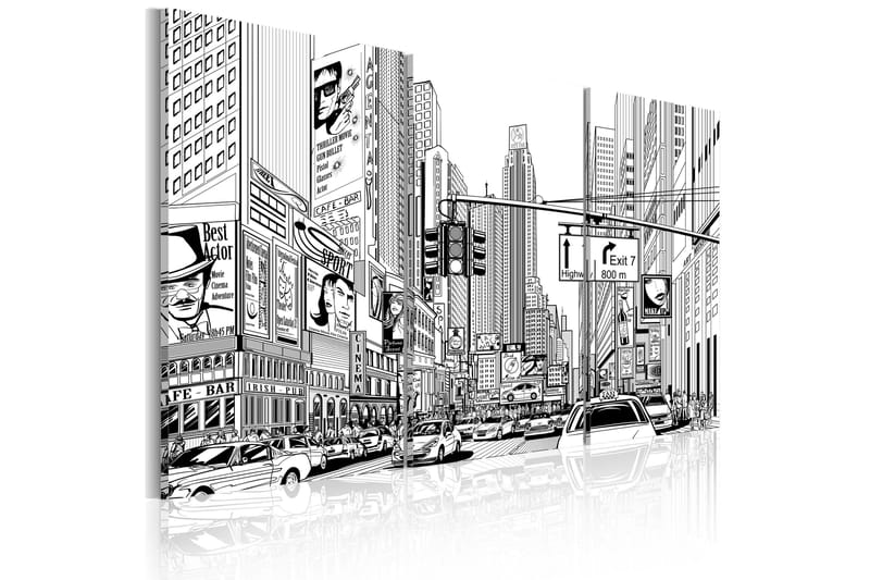 Tavla Black & white comic style 90x60, Artgeist sp. z o. o.