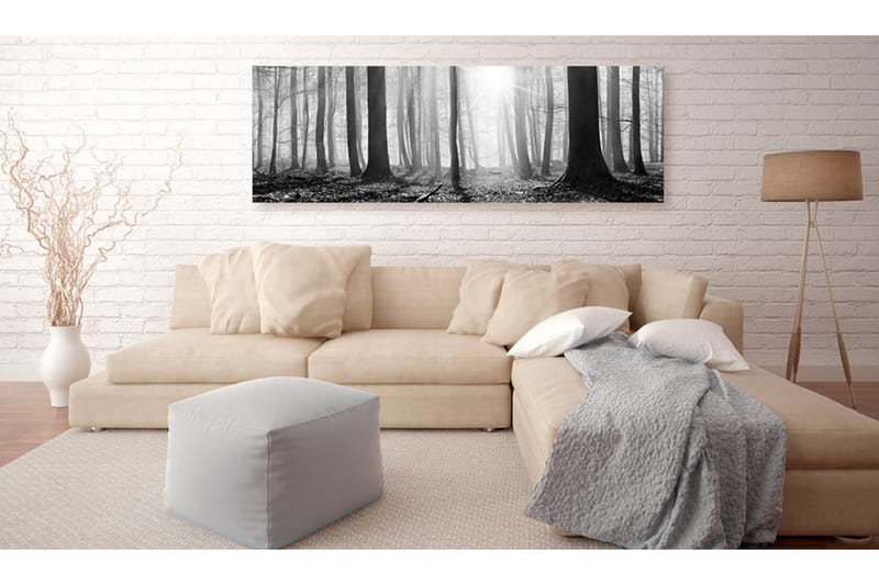 Tavla Black and White Forest 135x45 - Artgeist sp. z o. o. - Inredning - Tavlor & konst - Canvastavlor