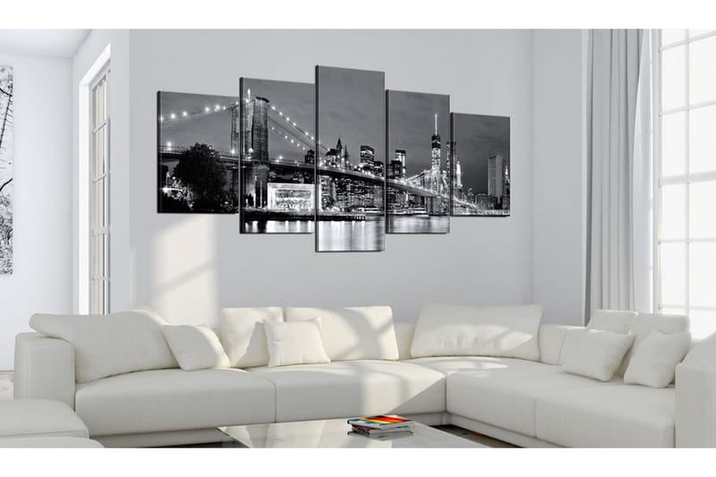 Tavla Black-And-White Glimpse 200x100 - Artgeist sp. z o. o. - Inredning - Tavlor & konst - Canvastavlor