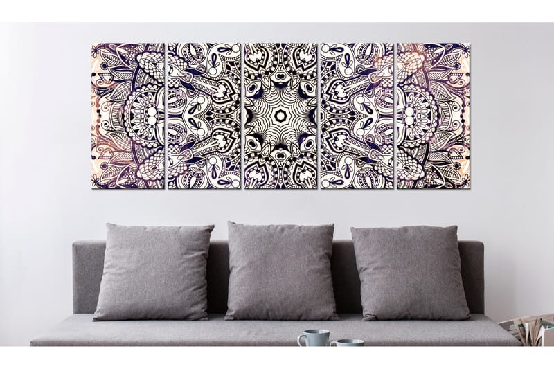 Tavla Black-White Hypnosis 225x90 - Artgeist sp. z o. o. - Inredning - Tavlor & konst - Canvastavlor
