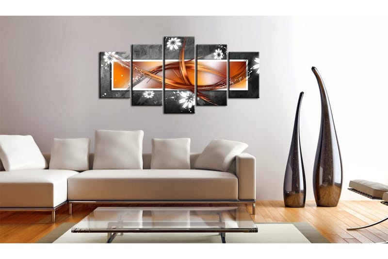 Tavla Blommor Och Abstrakt 100x50 - Artgeist sp. z o. o. - Inredning - Tavlor & konst - Canvastavlor