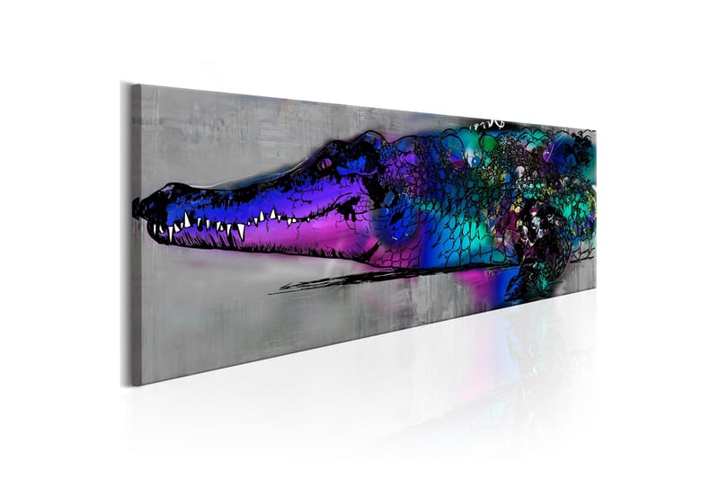Tavla Blue Alligator 120x40 cm, undefined