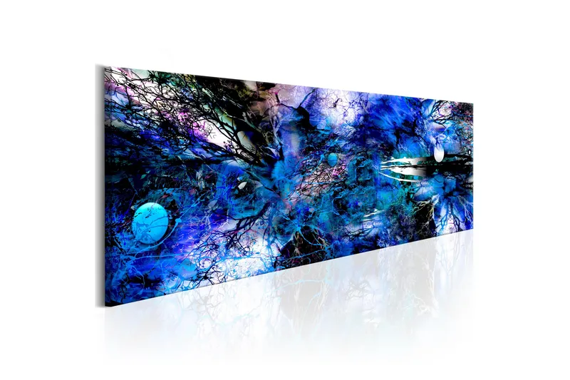 Tavla Blue Artistic Chaos 135x45 - Artgeist sp. z o. o. - Inredning - Tavlor & konst - Canvastavlor
