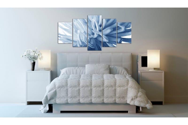 Tavla Blue Dahlia 100x50 - Artgeist sp. z o. o. - Inredning - Tavlor & konst - Canvastavlor