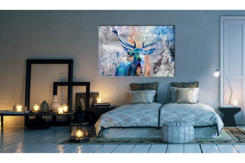 Tavla Blue Deer 120x80 - Artgeist sp. z o. o. - Inredning - Tavlor & konst - Canvastavlor