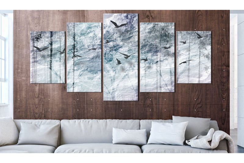 Tavla Blue Forest 100x50 - Artgeist sp. z o. o. - Inredning - Tavlor & konst - Canvastavlor