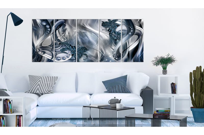 Tavla Blue Glow 225x90 - Artgeist sp. z o. o. - Inredning - Tavlor & konst - Canvastavlor