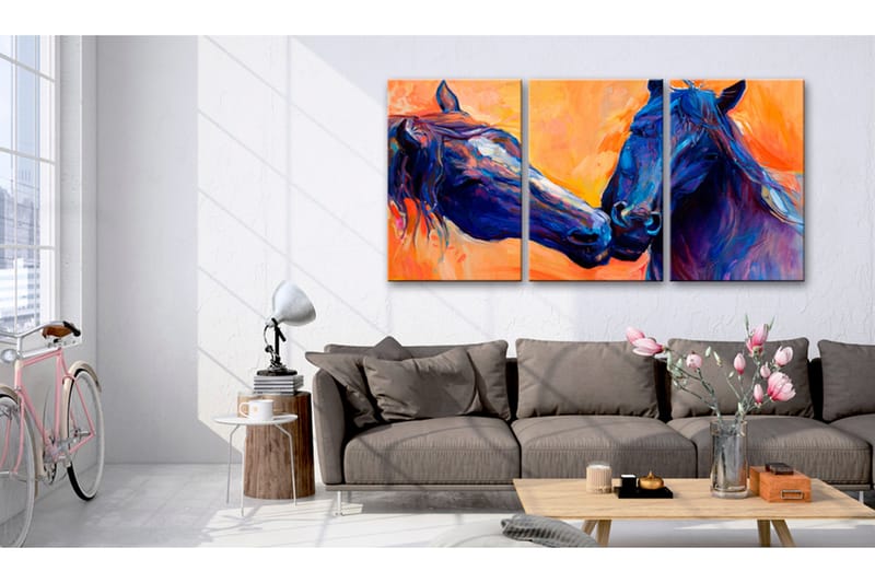 Tavla Blue Horses 120x60, Artgeist sp. z o. o.