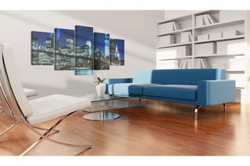 Tavla Blue Nyc 200x100 - Artgeist sp. z o. o. - Inredning - Tavlor & konst - Canvastavlor