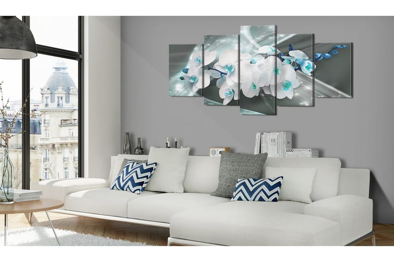 Tavla Blue Poetry 100x50 - Artgeist sp. z o. o. - Inredning - Tavlor & konst - Canvastavlor