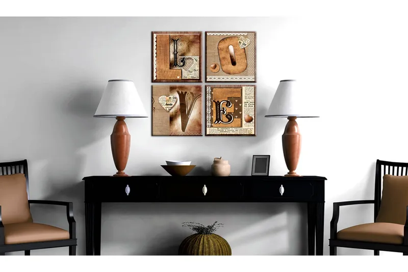 Tavla Boken Om Kärlek 80x80 - Artgeist sp. z o. o. - Inredning - Tavlor & konst - Canvastavlor