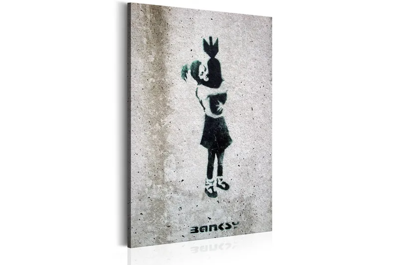 Tavla Bomb Hugger By Banksy 40x60, Artgeist sp. z o. o.