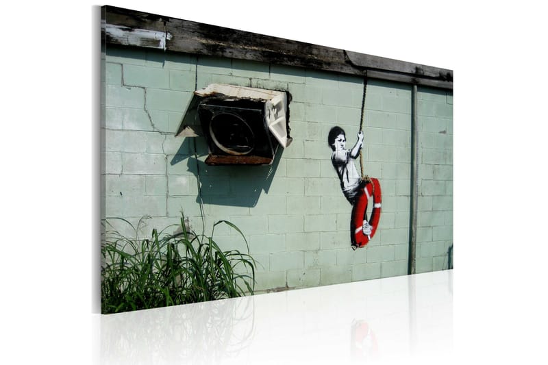 Tavla Boy On A Swing Banksy 60x40, Artgeist sp. z o. o.
