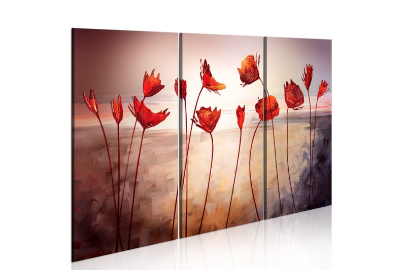 Tavla Bright red poppies 90x60 - Artgeist sp. z o. o. - Inredning - Tavlor & konst - Canvastavlor