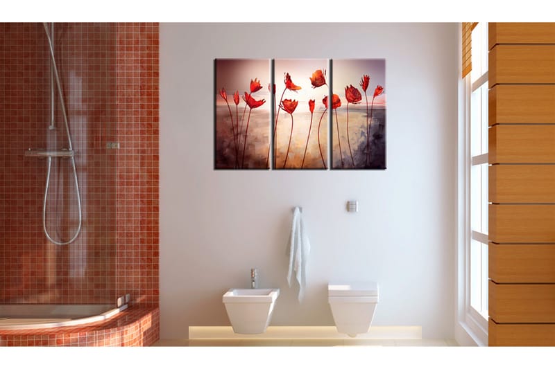 Tavla Bright Red Poppies 60x40 - Artgeist sp. z o. o. - Inredning - Tavlor & konst - Canvastavlor